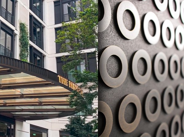 [Translate to Deutsch:] Patinated brass adorns the façade of the Peninsula Hotel in London
