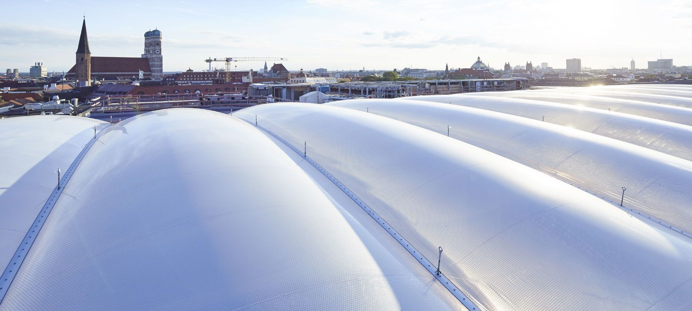 Siemens Headquarters Munich, ETFE foil cushion atrium roof four layer