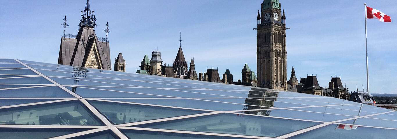 A new steel-and-glass structure for the West Block, Ottawa made by seele.
