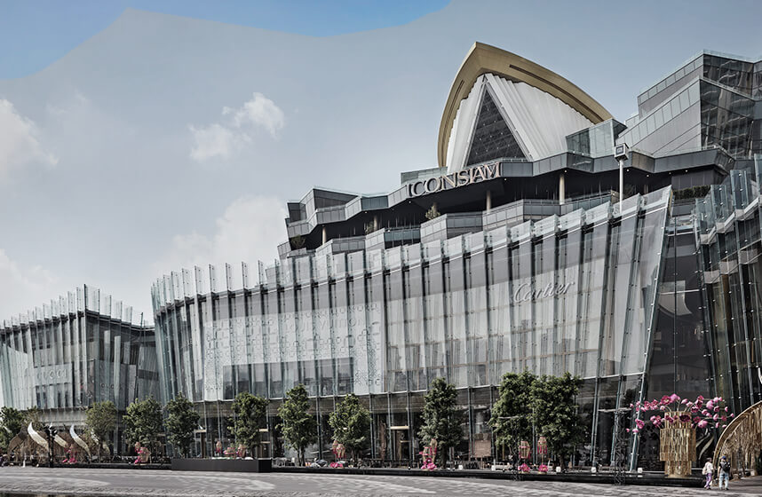 A new glamorous 750,000sqm landmark ICONSIAM with all-glass design from facade specialist se-austria.
