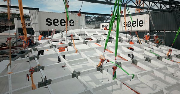Start of installation on the construction site Stuttgart 21
