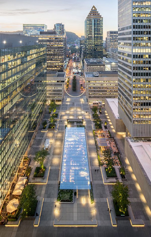 Grand Hall in Montreal - erste Ganzglaskonstruktion von seele in Kanada