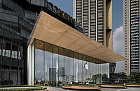 Apple retail store ICONSIAM in Bangkok, All-glass façade made by se-austria.