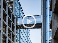 New Street Square Bridges for Deloitte, UK made of steel and glass - by seele
