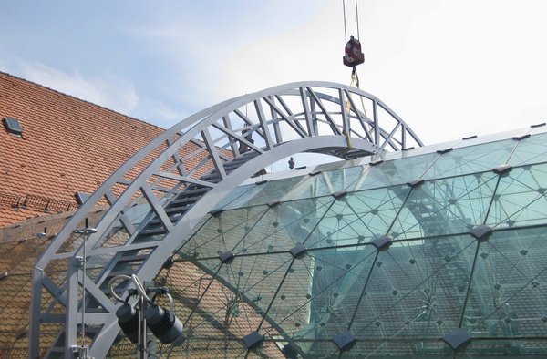 Maintenance system for the glass roof of the Maximilian Museum in Augsburg