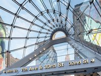 33rd Street Penn Station Entrance / East End Gateway - double-curved cable net façade made by seele