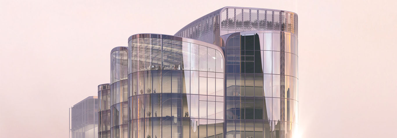 The Henderson Tower Top: all-glass structure made by seele