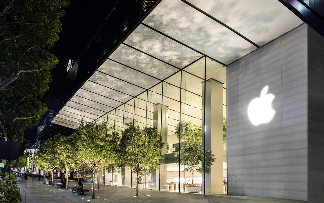 The Apple Store Orchard Road is the first Apple retail store in South-East Asia 