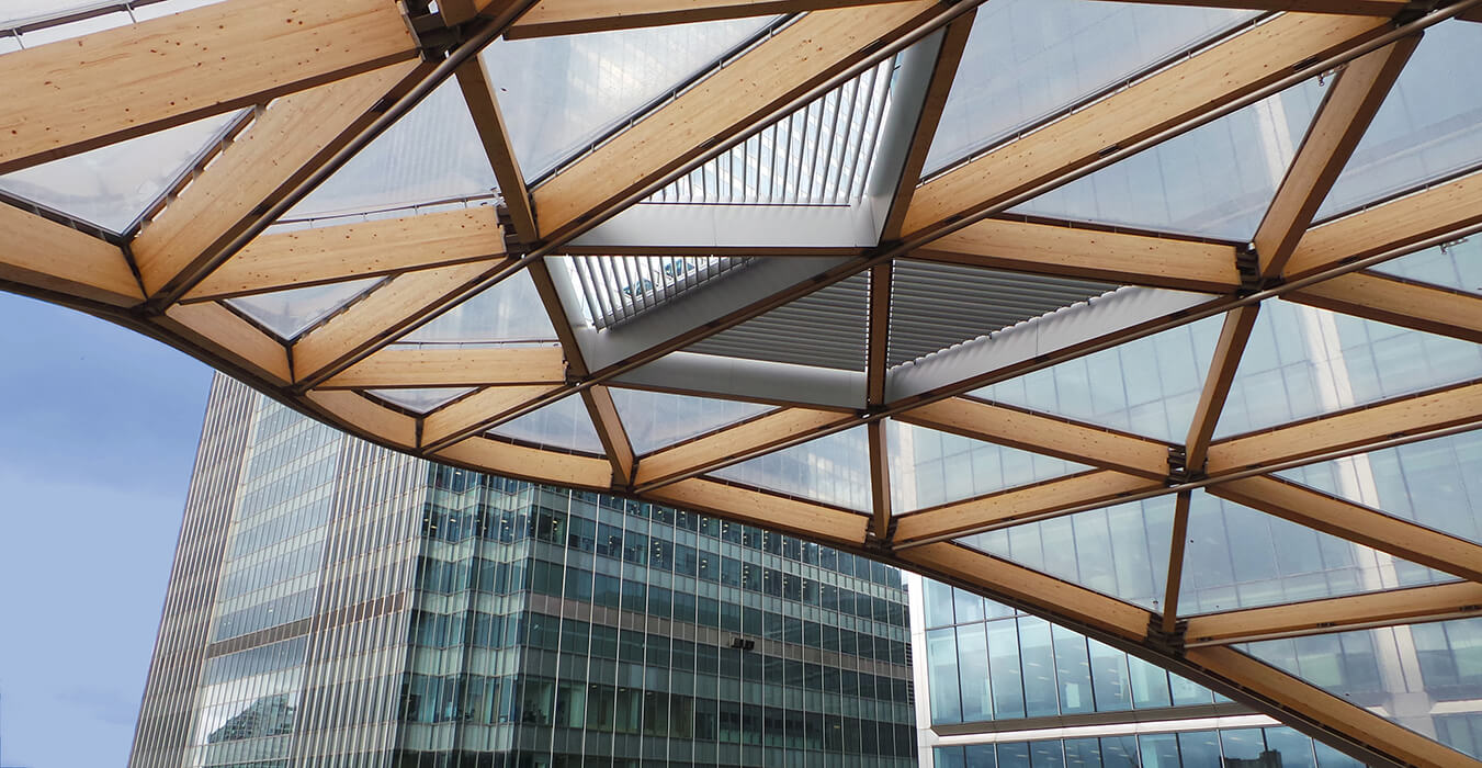 seele ist das erste Unternehmen, das Holz und ETFE in einem Projekt gemeinsam verbindet.