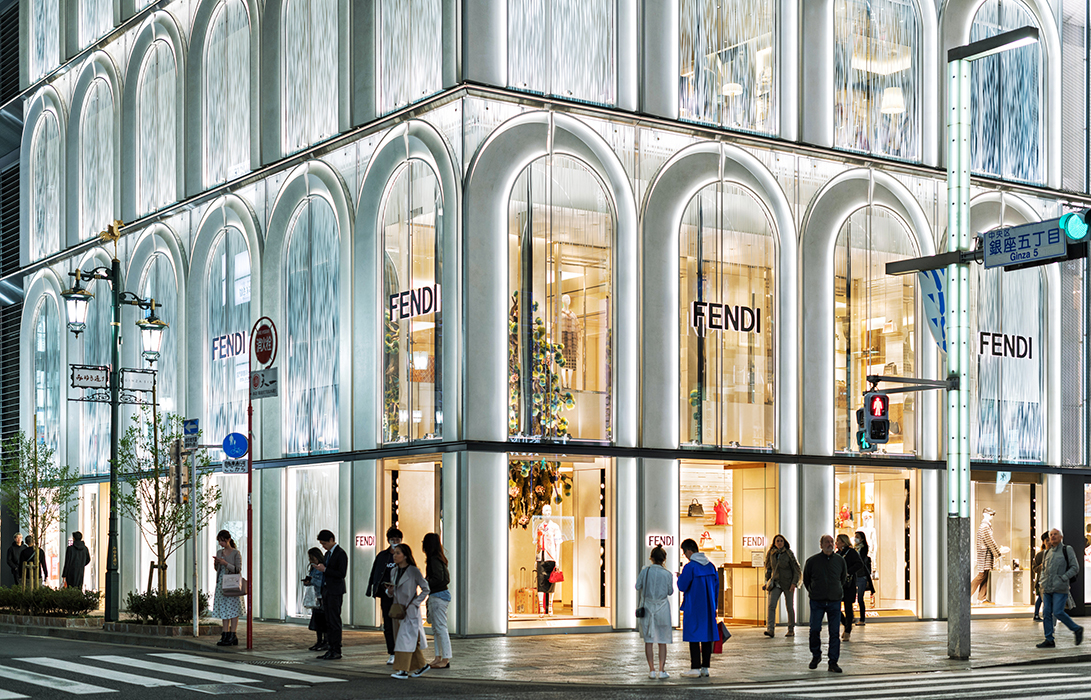 Fendi Store Tokyo at Ginza 6 in Japan made by seele