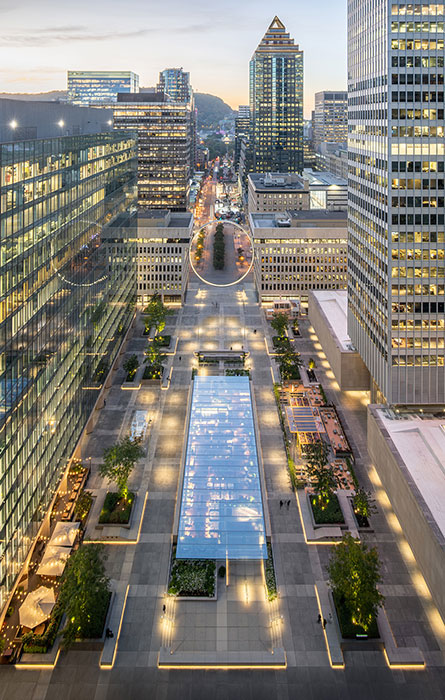 Grand Hall in Montreal - erste Ganzglaskonstruktion von seele in Kanada