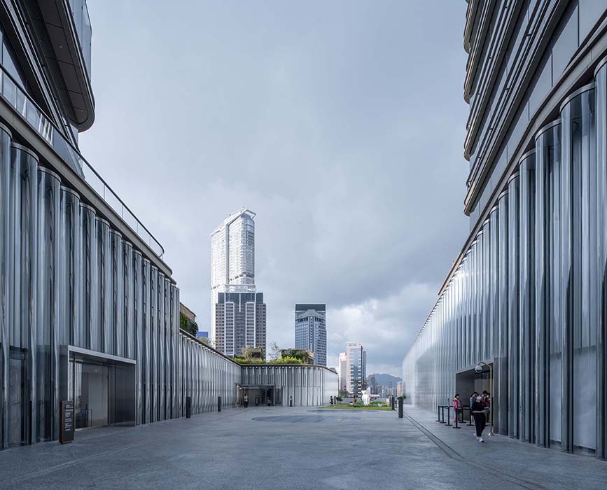 CCF glass tube façade for K11 Musea in Hong Kong made by seele