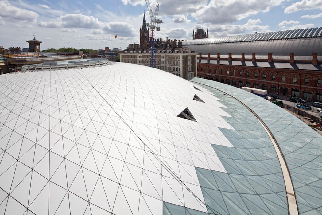 The steel structure in King's Cross Station has become a London landmark.
