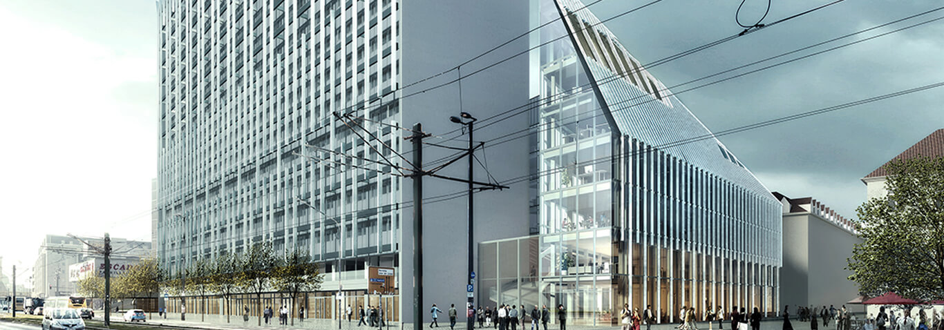 New podium Alexanderplatz in Berlin made by façade specialist seele