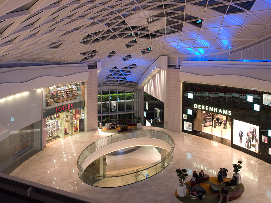 Westfield In London Glass Shell Roof Seele